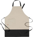 Schort Beige-Zwart